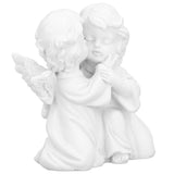 Angel Statue Synthetic Resin Embracing Shape White Angel Ornament for Desktop DecorationAngel Right In Australia - Darrahopens