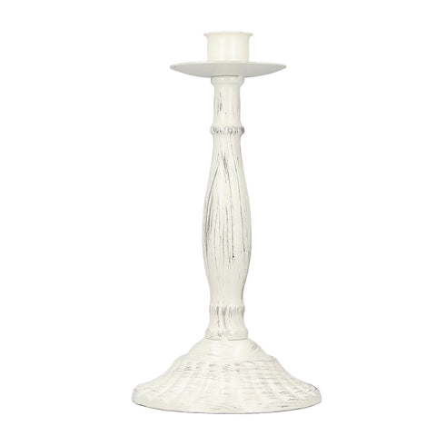 Candle Holders White Iron Material Retro Style Decorative Candlestick Pedestal for Home Decoration In Australia - Darrahopens