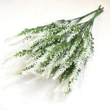 Plastic Artificial Lavender Flowers Odorless Realistic Fake Lavender for Scene Decoration Wedding Celebration White In Australia - Darrahopens