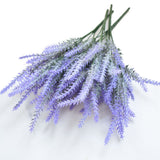 Plastic Artificial Lavender Flowers Odorless Realistic Fake Lavender for Scene Decoration Wedding Celebration Purple In Australia - Darrahopens