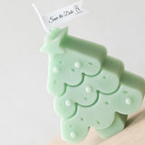 Christmas Tree Aromatherapy Candle Tree Shaped Candle Christmas Home Decoration Desktop Crafts Gift Green