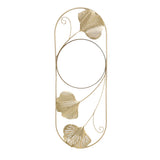 Metal Leaf Wall Mirror Fade Resistant Artistic Modern Decorative Mirror for Bedroom Living Room Office In Australia - Darrahopens