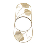 Metal Leaf Wall Mirror Fade Resistant Artistic Modern Decorative Mirror for Bedroom Living Room Office In Australia - Darrahopens
