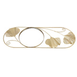 Metal Leaf Wall Mirror Fade Resistant Artistic Modern Decorative Mirror for Bedroom Living Room Office In Australia - Darrahopens