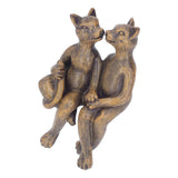 Kitten Resin Ornament Cute Lifelike Hand Painted Miniature Cat Decorations for Garden Patio Home