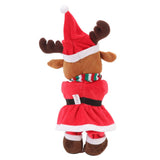 Electric Music Christmas Toy Doll 8 Songs Continuous Play Dancing Singing Glowing Swinging Plush Toy for Kids Adults Christmas Elk