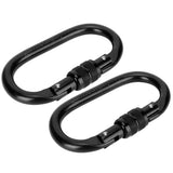 2Pcs Carabiner Alloy Steel O shaped Security Buckle for Hammock Outdoor Climbing Mountaineering In Australia - Darrahopens