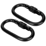 2Pcs Carabiner Alloy Steel O shaped Security Buckle for Hammock Outdoor Climbing Mountaineering In Australia - Darrahopens