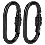 2Pcs Carabiner Alloy Steel O shaped Security Buckle for Hammock Outdoor Climbing Mountaineering In Australia - Darrahopens