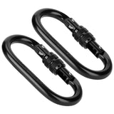 2Pcs Carabiner Alloy Steel O shaped Security Buckle for Hammock Outdoor Climbing Mountaineering In Australia - Darrahopens