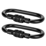 2Pcs Carabiner Alloy Steel O shaped Security Buckle for Hammock Outdoor Climbing Mountaineering In Australia - Darrahopens
