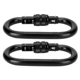 2Pcs Carabiner Alloy Steel O shaped Security Buckle for Hammock Outdoor Climbing Mountaineering In Australia - Darrahopens