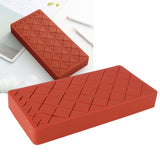 24 Slots Silicone Lipstick Organizer Makeup Cosmetics Holder Storage Box Display StandRed