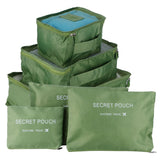 6Pcs/Set Storage Bag Clothing Sorting Bag Luggage Suitcase Packing Organizer for TravellingGreen In Australia - Darrahopens