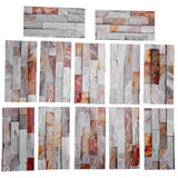 12Pcs PVC Tile Sticker Waterproof Self Adhesive Bathroom Kitchen Living Room Decor Floor Decal(KIT046 ) In Australia - Darrahopens