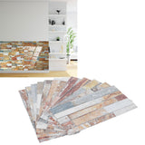 12Pcs PVC Tile Sticker Waterproof Self Adhesive Bathroom Kitchen Living Room Decor Floor Decal(KIT047 )