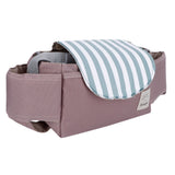 Baby Stroller Hanging Bag Organizer Universal Cup Holder Storage Bag Strollers AccessoryGreen Stripe In Australia - Darrahopens