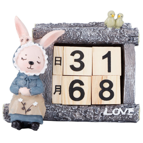 Cartoon Wood House Shaped Calendar Table Calendar for Living Room Crafts Decoration In Australia - Darrahopens