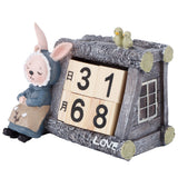 Cartoon Wood House Shaped Calendar Table Calendar for Living Room Crafts Decoration In Australia - Darrahopens