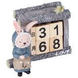 Cartoon Wood House Shaped Calendar Table Calendar for Living Room Crafts Decoration In Australia - Darrahopens