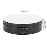 3 Speeds Electric Rotating Display Stand 360 Degree Turntable Jewelry Holder USB ChargingBlack