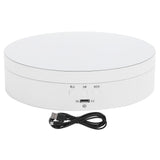 3 Speeds Electric Rotating Display Stand 360 Degree Turntable Jewelry Holder USB ChargingWhite In Australia - Darrahopens