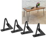 4Pcs Wrought Iron Table Leg U-Shaped Desk Support Legs Furniture Hardware AccessoriesS + Accessories