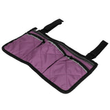 Multifunctional Wheelchair Side Hanging Bag Office Chair Storage Bag Armrest Pouch OrganizerPurple In Australia - Darrahopens
