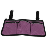 Multifunctional Wheelchair Side Hanging Bag Office Chair Storage Bag Armrest Pouch OrganizerPurple In Australia - Darrahopens