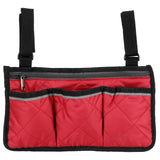 Multifunctional Wheelchair Side Hanging Bag Office Chair Storage Bag Armrest Pouch OrganizerWine Red In Australia - Darrahopens