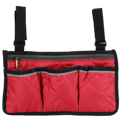 Multifunctional Wheelchair Side Hanging Bag Office Chair Storage Bag Armrest Pouch OrganizerWine Red In Australia - Darrahopens