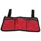 Multifunctional Wheelchair Side Hanging Bag Office Chair Storage Bag Armrest Pouch OrganizerWine Red In Australia - Darrahopens