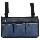 Multifunctional Wheelchair Side Hanging Bag Office Chair Storage Bag Armrest Pouch OrganizerNavy Blue In Australia - Darrahopens