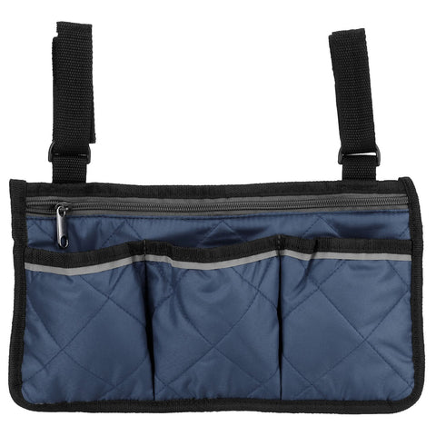 Multifunctional Wheelchair Side Hanging Bag Office Chair Storage Bag Armrest Pouch OrganizerNavy Blue In Australia - Darrahopens