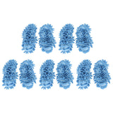 10Pcs Chenille Mop Slippers Multifunction Floor Cleaning Shoes Dust Cleaner AccessoryBlue In Australia - Darrahopens