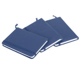 3Pcs PU A6 Business Notepad Hardcover Strap Notebook Diary Stationery Office School SuppliesBlue