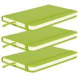 3Pcs PU A6 Business Notepad Hardcover Strap Notebook Diary Stationery Office School SuppliesGreen In Australia - Darrahopens