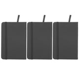 3Pcs PU A6 Business Notepad Hardcover Strap Notebook Diary Stationery Office School SuppliesBlack In Australia - Darrahopens