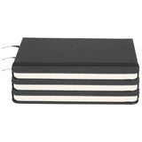 3Pcs PU A6 Business Notepad Hardcover Strap Notebook Diary Stationery Office School SuppliesBlack In Australia - Darrahopens