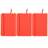 3Pcs PU A6 Business Notepad Hardcover Strap Notebook Diary Stationery Office School SuppliesRed In Australia - Darrahopens