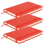 3Pcs PU A6 Business Notepad Hardcover Strap Notebook Diary Stationery Office School SuppliesRed In Australia - Darrahopens