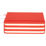 3Pcs PU A6 Business Notepad Hardcover Strap Notebook Diary Stationery Office School SuppliesRed In Australia - Darrahopens