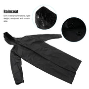 Hooded Raincoat Portable EVA Waterproof Outdoor Rainwear for Camping Hiking RidingXL