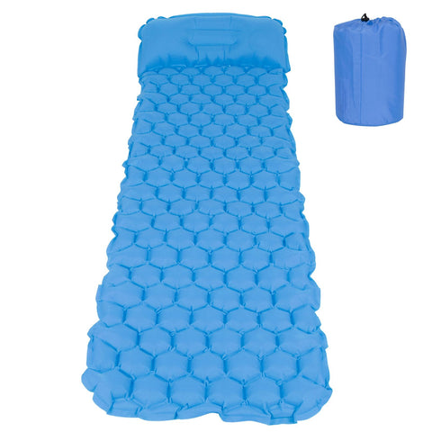Inflatable Sleeping Pad Mat Portable Air Bed for Outdoor Camping Hiking Travel BeachPeacock Blue In Australia - Darrahopens