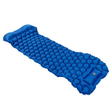 Camping Sleeping Pad Mat Foot Press Inflatable Cushion Mattress for Tent Hiking TravelRoyalblue In Australia - Darrahopens