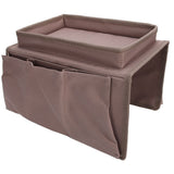 4 Pockets Sofa Armrest TV Remote Control Organizer Armchair Couch Bag with Cup Holder TrayCoffee In Australia - Darrahopens