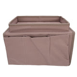 4 Pockets Sofa Armrest TV Remote Control Organizer Armchair Couch Bag with Cup Holder TrayCoffee