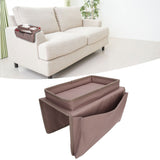 4 Pockets Sofa Armrest TV Remote Control Organizer Armchair Couch Bag with Cup Holder TrayCoffee