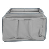 4 Pockets Sofa Armrest TV Remote Control Organizer Armchair Couch Bag with Cup Holder TrayGray In Australia - Darrahopens