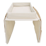 4 Pockets Sofa Armrest TV Remote Control Organizer Armchair Couch Bag with Cup Holder TrayBeige
